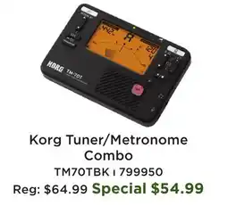 Long & McQuade Handheld Tuner and Metronome Combo - Black offer