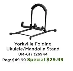 Long & McQuade Yorkville Folding Ukulele/Mandolin Stand offer