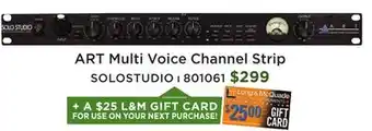 Long & McQuade Multi-Voice Channel Strip offer