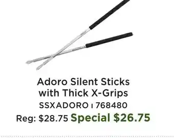 Long & McQuade Silent Sticks - Thick offer