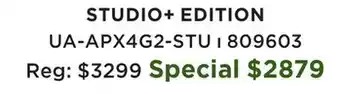 Long & McQuade Apollo x4 Gen 2 Thunderbolt Audio Interface - Studio+ Edition offer