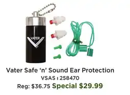 Long & McQuade Vater Safe'n'Sound Ear Protection VSAS offer