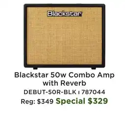 Long & McQuade Debut 50R Combo Amp with Reverb - Black/Biscuit offer