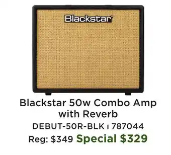 Long & McQuade Debut 50R Combo Amp with Reverb - Black/Biscuit offer