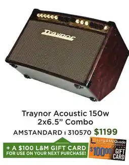 Long & McQuade Traynor Acoustic 150w offer