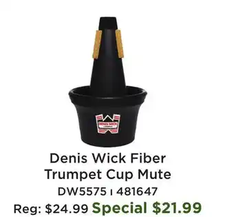 Long & McQuade Fiber Trumpet Cup Mute offer