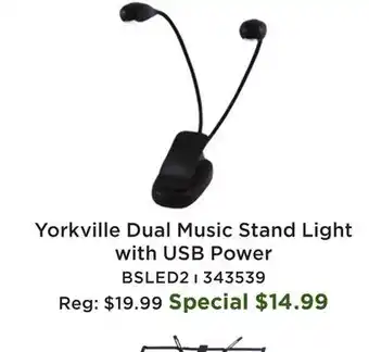 Long & McQuade Dual Music Stand Light offer