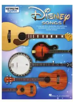 Long & McQuade Disney Songs: Strum Together - Phillips - Ukulele/Baritone Ukulele/Guitar/Banjo/Mandolin - Book offer