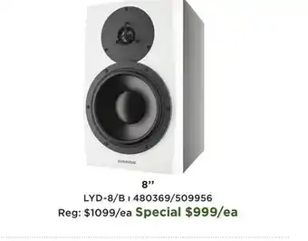 Long & McQuade LYD 8 8'' Powered Reference Monitor (Single) - White offer