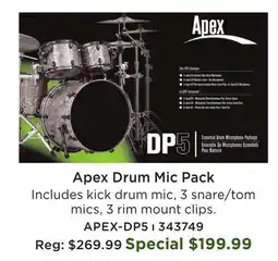 Long & McQuade DP5 Basic Drum Microphone Pack offer