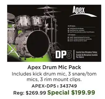 Long & McQuade DP5 Basic Drum Microphone Pack offer