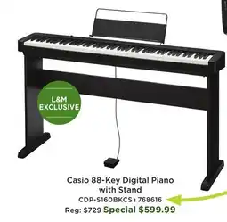 Long & McQuade CDP-S160CS 88-Key Digital Piano with Stand offer
