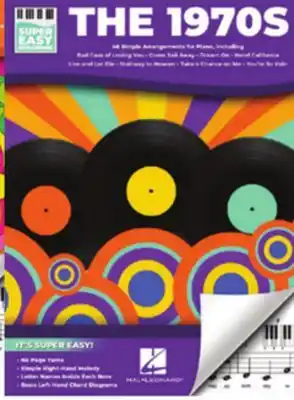 Long & McQuade The 1970s: Super Easy Songbook - Easy Piano - Book offer