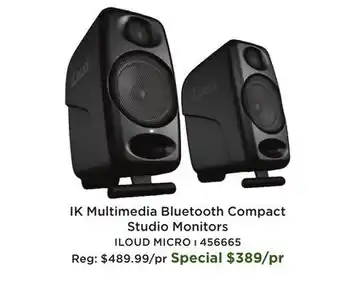 Long & McQuade iLoud Bluetooth Compact Studio Monitors offer