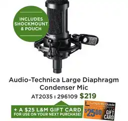 Long & McQuade AT2035 Condenser Microphone offer