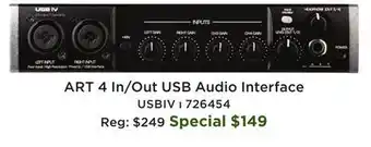Long & McQuade USB IV - 4-In / 2-Out USB Audio Interface offer
