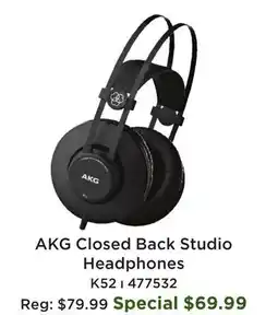 Long & McQuade K52 Closed Back Studio Headphones offer