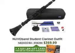 Long & McQuade NUVOband Student Clarinet Outfit offer
