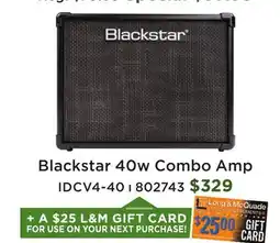 Long & McQuade ID:CORE V4 Stereo 40 Guitar Combo Amp offer