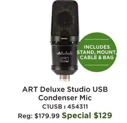 Long & McQuade Deluxe Studio USB Condenser Mic offer