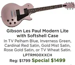 Long & McQuade Gibson Les Paul Modern Lite with Softshell Case In TV offer