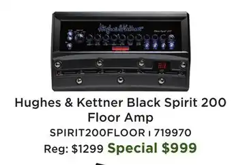Long & McQuade Black Spirit 200 Floor Amp offer