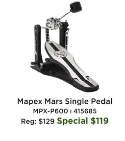 Long & McQuade Mapex Mars Single Pedal offer