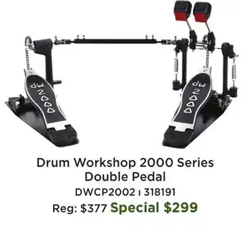 Long & McQuade Drum Workshop 2000 Series Double Pedal offer