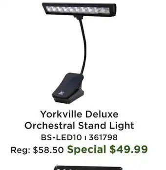 Long & McQuade Orchestral Music Stand LED Light offer