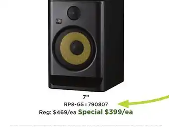 Long & McQuade Rokit Powered G5 Studio Reference Monitor - 8'' offer