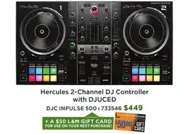 Long & McQuade Hercules 2-Channel DJ Controller with DJUCED offer