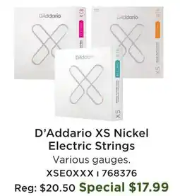 Long & McQuade XS Nickel Coated Electric Strings - Super Light 09-42 offer