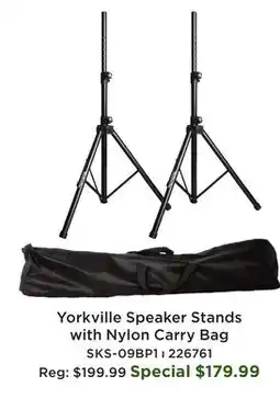 Long & McQuade Pair of Steel Speaker Stands w/Bag offer