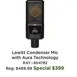 Long & McQuade Ray Condenser Mic with Aura Technology offer