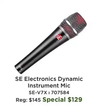 Long & McQuade V7 X Dynamic Instrument Microphone w/ Accessories offer