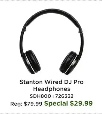 Long & McQuade SDH 800 Wired Headphones offer