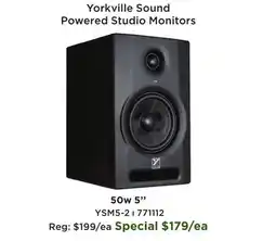 Long & McQuade YSM5 Series II 50W 5'' Powered Studio Monitor (Single) offer