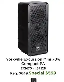 Long & McQuade Excursion Mini 70 Watt Compact PA System offer
