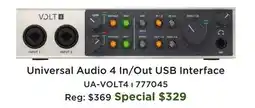 Long & McQuade Volt 4 USB Interface offer