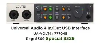 Long & McQuade Volt 4 USB Interface offer