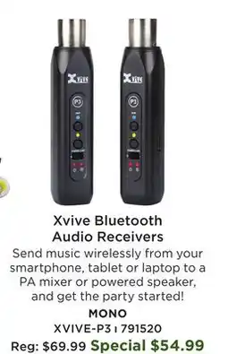 Long & McQuade Xvive Bluetooth Audio Receivers offer