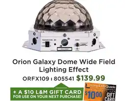 Long & McQuade ORFX 109 Galaxy Dome Wide Field Lighting Effect offer