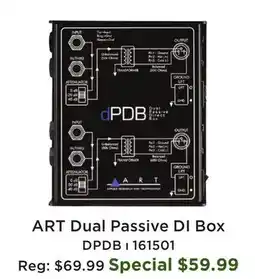 Long & McQuade Dual Passive Direct Box offer