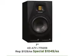 Long & McQuade A7V Active Two-Way Speaker - Black (Single) offer