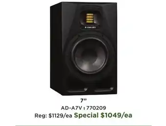 Long & McQuade A7V Active Two-Way Speaker - Black (Single) offer