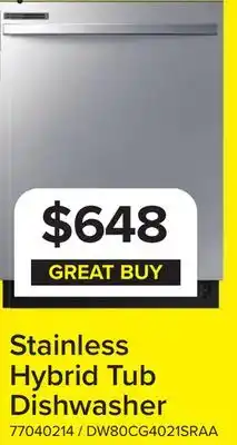 Leon's Stainless Hybrid Tub Dishwasher offer