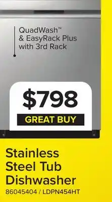Leon's Stainless Steel Tub Dishwasher offer