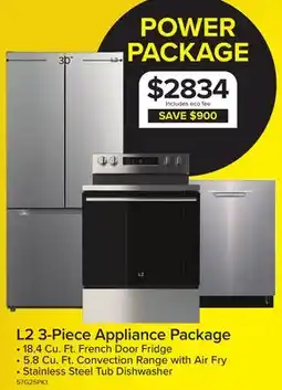 Leon's L2 3-Piece Appliance Package offer