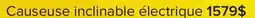 Leon's Dawson Causeuse inclinable électrique – graphite offer