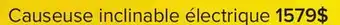 Leon's Dawson Causeuse inclinable électrique – graphite offer